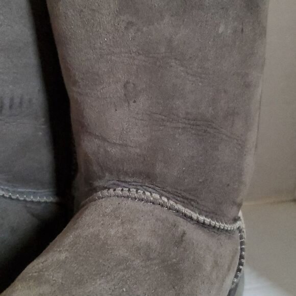 UGG Australia Bailey Bow II Boots Suede Leather Gray Winter Women's WOMAN'S 6 - Picture 11 of 16